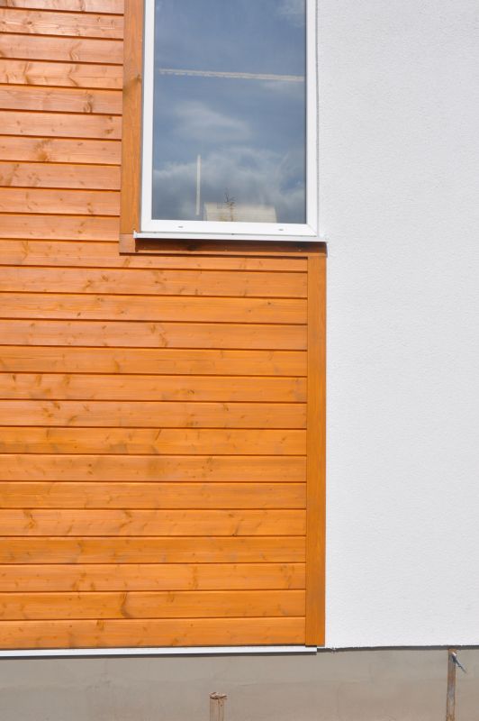 Faux Wood Siding Installation