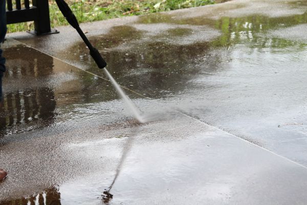 Concrete Deck Cleaning in Hendersonville