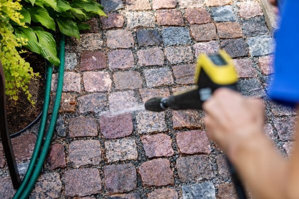 Paver Sidewalk Cleaning in Hendersonville